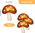 Sliverdew 31'' Balloons,3 Mushroom Pcs Brown Mushroom Party Decorations Mushroom Foil Balloons Fairy Theme Birthday
