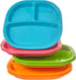 US Acrylic Harmony 3-Compartment Kids Tray Set of 12 - 4 Calypso Colors, BPA-Free, Dishwasher Safe