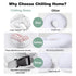 Chilling Home Nursing Pillow Adjustable, Pillow for Breast Feeding Bottle Feeding, Large Size More Support for Mom