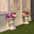 2pcs (2pcs iLAND Miniature Dollhouse Accessories, Dollhouse Plants w/Dry Flowers Mini Urn Planters w/Flowers)