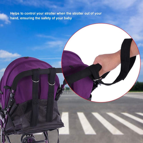 Baby Stroller Safety Wrist Strap, Anti-Lost Wrist Leash, Stroller Wheelchair Safety Wrist Strap Stroller Leash Pram Carriage Stroller Clips Cushioned for Baby Stroller