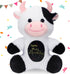 9.8" Happy Birthday Cow Plush Toys Cute Soft Cow Stuffed Animal Gifts for Boys Girls
