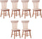 Toyvian 6 pcs Mini Wood Dollhouse Chairs, 1:12 Scale, Miniature Furniture Props for Dollhouse Landscape Garden