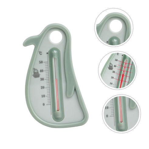 TOPPERFUN Bath Penguin Thermometer Floating Cartoon Water Temperature Monitor for Newborns and Toddlers Anti-Burst