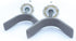 Baby Gate Banister Adapter Y-Spindle Rods - Pressure Mounted Baby and Pet Safety Gates, Extra Long Screws (Y-Grey-2