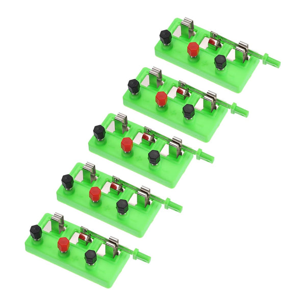 PATIKIL Knife Switches - 5 Pcs Single Pole Double Throw Switch DIY Electronic Kits for Physics Labs