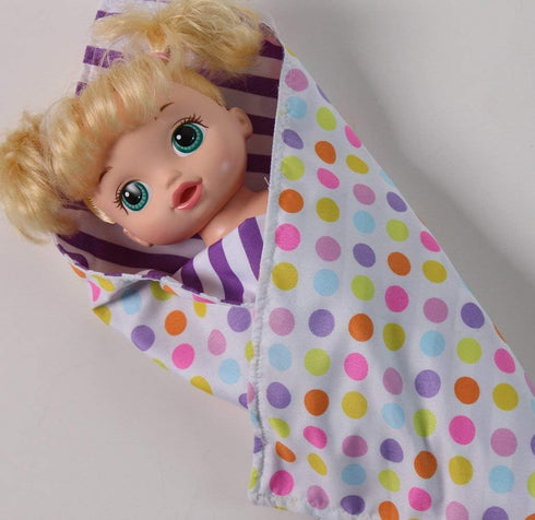Baby Whitney 17" Set 2 Pack Doll Toy Receiving Blankets