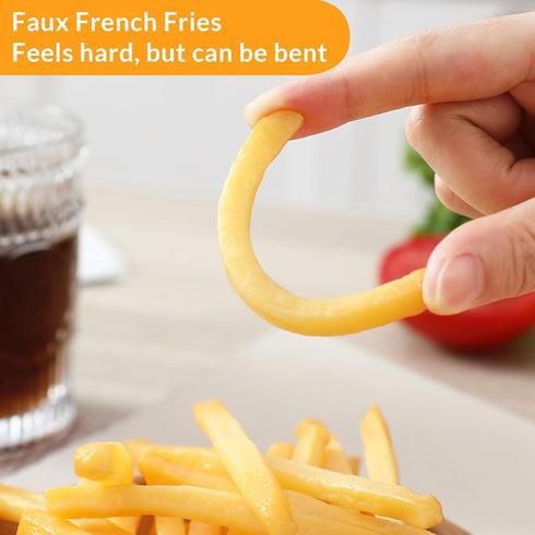 Joeabor 12 Artificial Hamburger & Artificial French Fries Realistic Fake Food for Display Faux Burger for Decoration