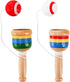 12 Pcs Wooden Catch Ball Game, Mini Wood Ball Catching with String Cup, Vintage Fun Party Game for Lawn Camping