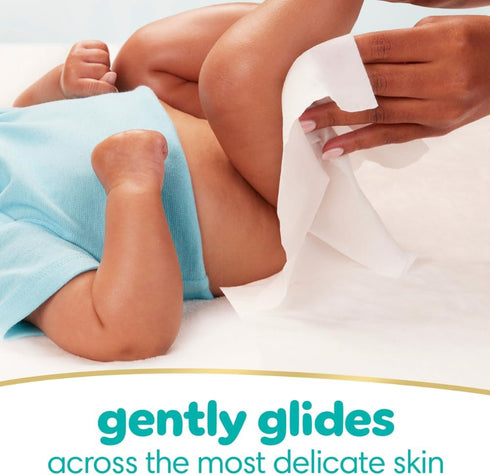 336 (4 Packs) Pampers Baby Wipes, Sensitive, Water Based Wipe, Clinically Proven, Hypoallergenic, and Unscented