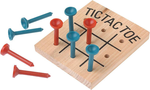 U.S. Toy Wood Tic-Tac-Toe Game - Travel Games for Family Fun