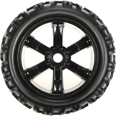 Goolsky 2pcs 3.6 Inch Monster Truck Wheel Rim and Tire for 1/8 Traxxas HSP HPI E-MAXX Savage Flux RC Car