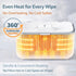 Orozee Wet Wipes Heater,Baby Wipe Warmer and Baby Wet Wipes Dispenser Large Capacity with Night Light and View Window