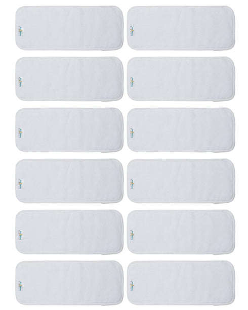 Babygoal Reusable Cloth Diaper Inserts Pack of 12, Absorbent & Breathable Liners,