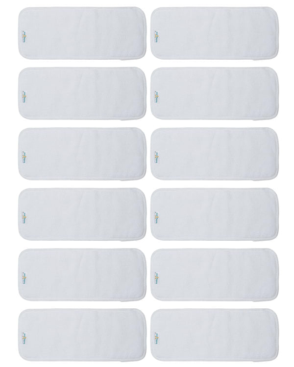 Babygoal Reusable Cloth Diaper Inserts Pack of 12, Absorbent & Breathable Liners,