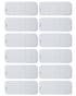 Babygoal Reusable Cloth Diaper Inserts Pack of 12, Absorbent & Breathable Liners,