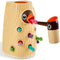 TOP BRIGHT Montessori Toys for 2 Year Olds, Fine Motor Skills Toddler Toys Age 2-4, Woodpecker Worm Feeding Game
