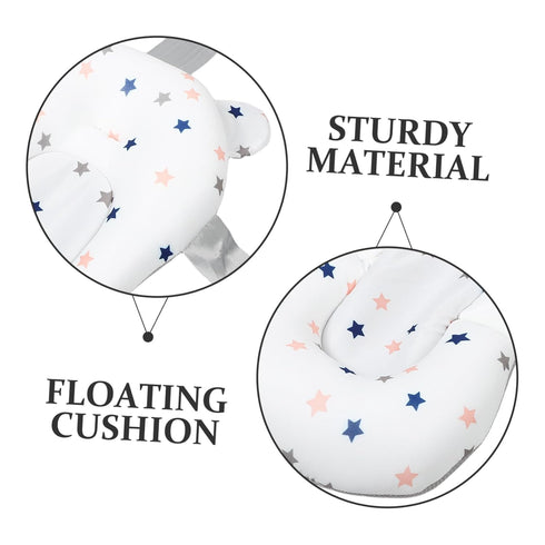 YOSADIER Newborn Bath Support Pad Adjustable Non-Slip Floating Cushion for Baby Bathing Breathable Mesh Mat for Infant