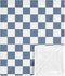 Sweet Jojo Designs Soft Baby Blanket (Blue Gingham Checkered Plaid) for Boys,