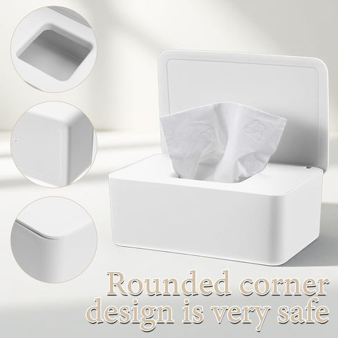 Yuanan 3 7.28 4.80 2.75 Inch Pcs Wipes Dispenser, Refillable Wet Wipe Container with Lid x x Reusable Wipe Dispenser