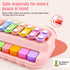 1-3, 1+ 3 1 8 Baby Piano Xylophone Toy for Toddlers Age Montessori Musical Toy Double Sided Cards Pink Educational Gift