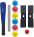 Aoneky Mini Foam Tball Set for Toddlers, Carry Bag Included, Best Baseball T Ball Toys for Kids Age 1 (Blue)