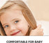 Set Grooming Kit with Soft Wool Scalp Brush and Comb for Newborns and Gentle Hair Care Bath and Massage Tool