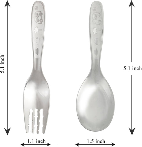 Stainless Steel Forks & Spoons, Kitchen Utensils Set for Cooking and Household Essentials