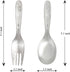 Stainless Steel Forks & Spoons, Kitchen Utensils Set for Cooking and Household Essentials