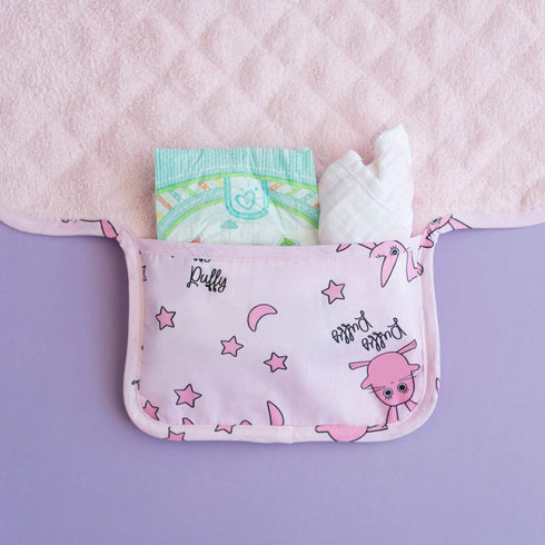 Milk&Moo Baby Changing Pad, Waterproof Portable Changing Pad Clutch, Foldable Ultra Soft Diaper Mat, Lightweight Design
