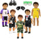 Barwa Boy Doll Clothes, 5 Sets, 2 Pairs Shoes, 1 Pair Glasses for 18 Inch Boy Dolls