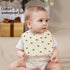 PurlHaven 6 Pack Baby Bandana Bibs, Waterproof Toddler Bib,Soft Cotton Absorbent Baby Bibs for Eating,Drooling,Teething