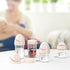3 oz, 1 Gulicola Natural Small Glass Baby Bottle Very Slow Flow Nipple, pk - White
