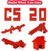 Classic Building Bricks, 100 Piece 2x4 Blocks, STEM Creative Toys Compatible with All Major Brands (Red)