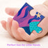 24 Piece Little Mermaid Wooden Puzzle for Kids Ages 3-5, Preschool Toddler Puzzles with Picture Underneath
