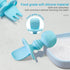 Silikong Silicone Utensils - Baby Fork and Spoon Set, Training Utensils for Ages 6 Months, Blue