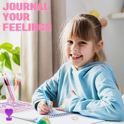 Nollh 200+PCS Set, 8 9 10 11 12 13 14 DIY Journal Kit for Girls - Teen Tween Girl Gifts Trendy Stuff, Stocking