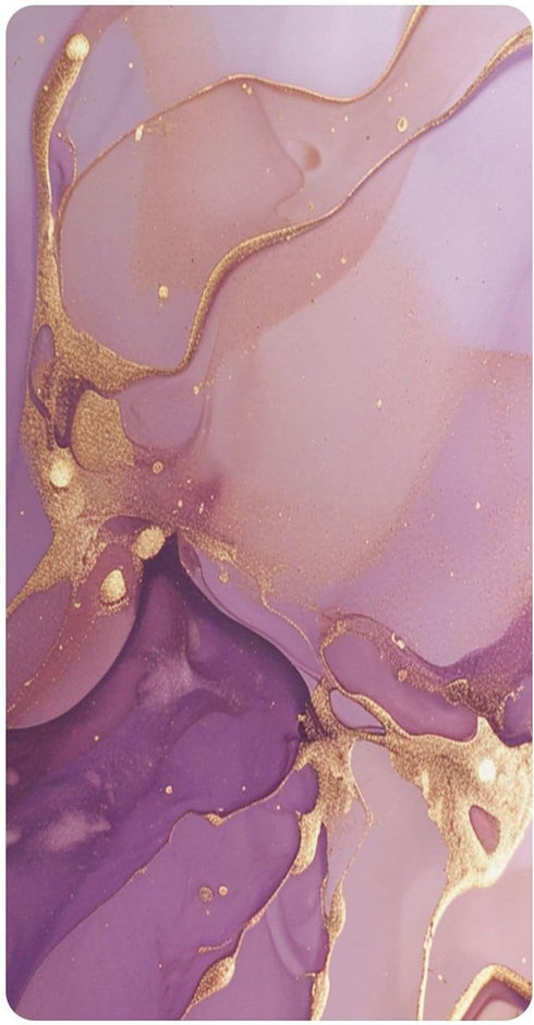 Bseiialft Purple Gold Abstract Marble Crib Sheets for Boys Girls Soft and Breathable