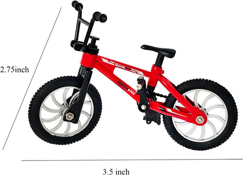 Mini Finger Bike Toy – Alloy Mountain Bicycle Model with Movable Parts, Gift for Kids & Collectors, Red