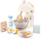Wooden Mixer Set by New Classic Toys - Pretend Play Toy for Kids Cooking Simulation, Educational Toy for Preschool Age