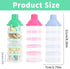 Manwetye 3-Pack 5-Layer Baby Formula Dispenser for Travel - Portable Milk Powder Container with Lids, Food Storage Box