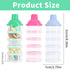 Manwetye 2 5 PCS Layers Baby Milk Powder Dispenser, Milk Powder Pots, Formula Dispenser Portable Milk Powder Formula