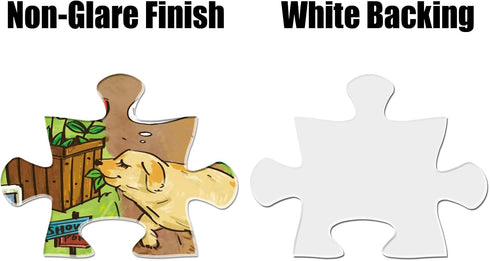Antelope 1000 Piece Puzzle for Adults, Dog Park Jigsaw Puzzle, High Resolution, Matte Finish