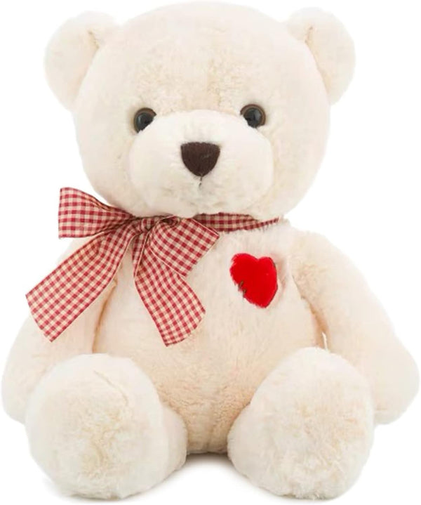 11.4 Small Teddy Bear with Heart Cute White Teddy Bear Stuffed Animals
