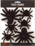 Plastic Fuzzy Spider Multi-Pack, 6 Count Realistic Flexible Scary Fun for Halloween Decoration and Pranks
