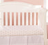 EVERYDAY KIDS 2 Pack Fitted Girls Crib Sheet 28in x 52in - 100% Soft Breathable Microfiber, White and Pink with Flowers