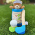 Genius Baby 9" Golf Bag, Includes Teddy Bear, Blue Bag with 'My 1st Golf Bag', Perfect Size for Small Hands