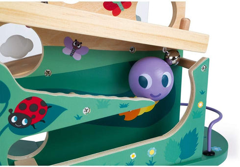 Janod Wooden Caterpillar Ball Track - Ages 12+ Months - J08055 for Early Learning