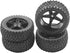 4Pack ShareGoo 12mm Hex Wheel 5 Spoke Rims with High Grip Rubber Tires for 1/10 RC Off-Road Buggy