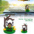 Cute Solar Monkey Swinging Animated Bobble Dancer Toy - Kawaii Solar Powered Dancing Monkey for Car Decor